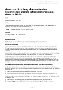 Stipendienprogramm-Gesetz