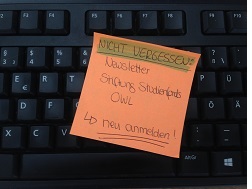 Neuanmeldung zum Newsletter